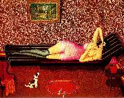dominique peyronnet liggande kvinna oil painting artist